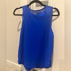 Lululemon size 8 cobalt blue sculpt II 2 tank top summer outdoors eight